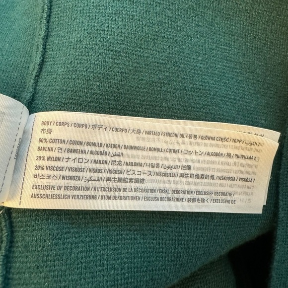 Abercrombie - NWT Bodycon Green Sweater Midi Dress Sz Xs - Picture 10 of 10